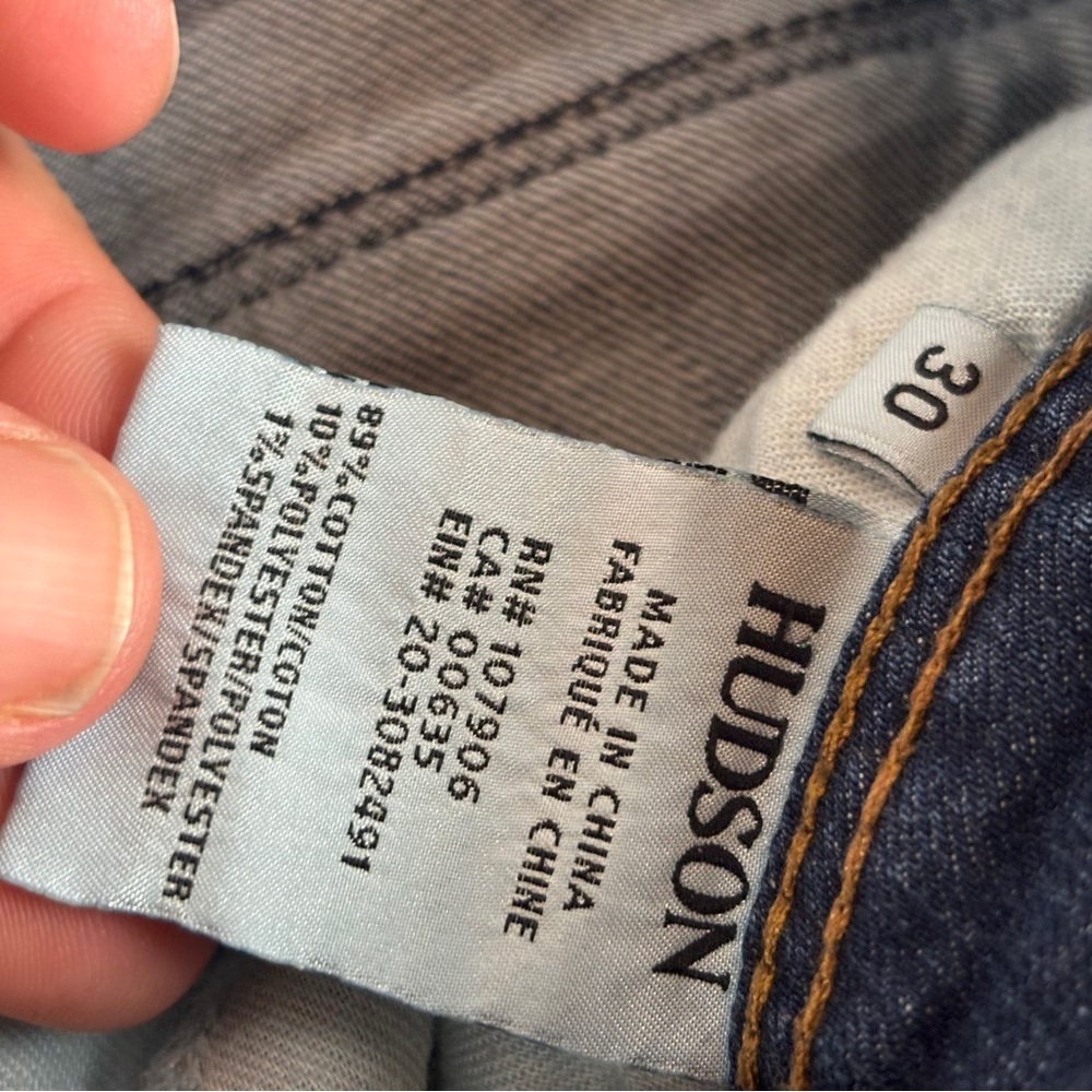 Hudson Jeans Blue Straight Leg Classic - Picture 8 of 13
